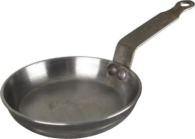 Poêle à blinis Debuyer de Buyer Mineral B 12 cm - Poêle en tôle d'acier - Sans PFA - Compatible induction - Fabriquée en France
