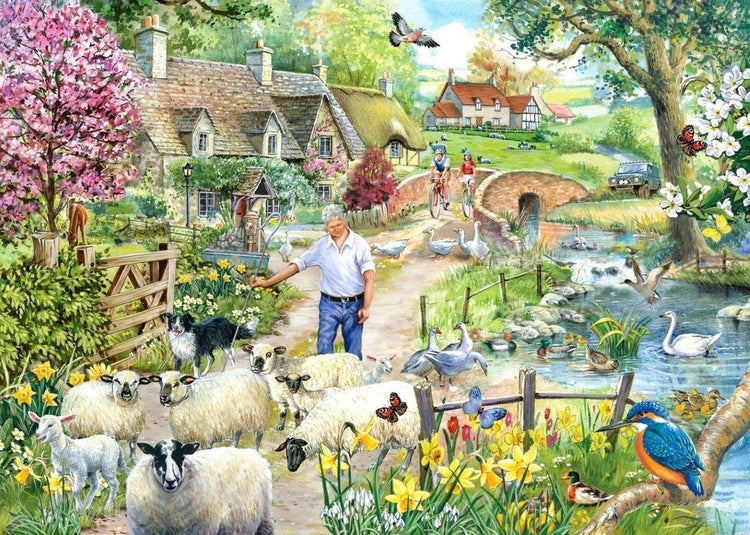 Maison des puzzles puzzle voie du berger 1000 pièces paysage.
