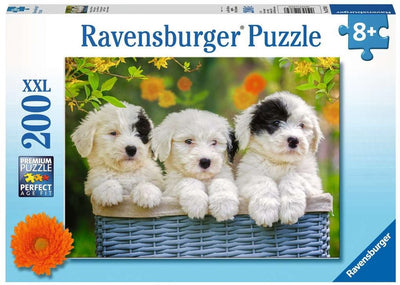 Ravensburger puzzle chiots mignons - puzzle - 200 pièces
