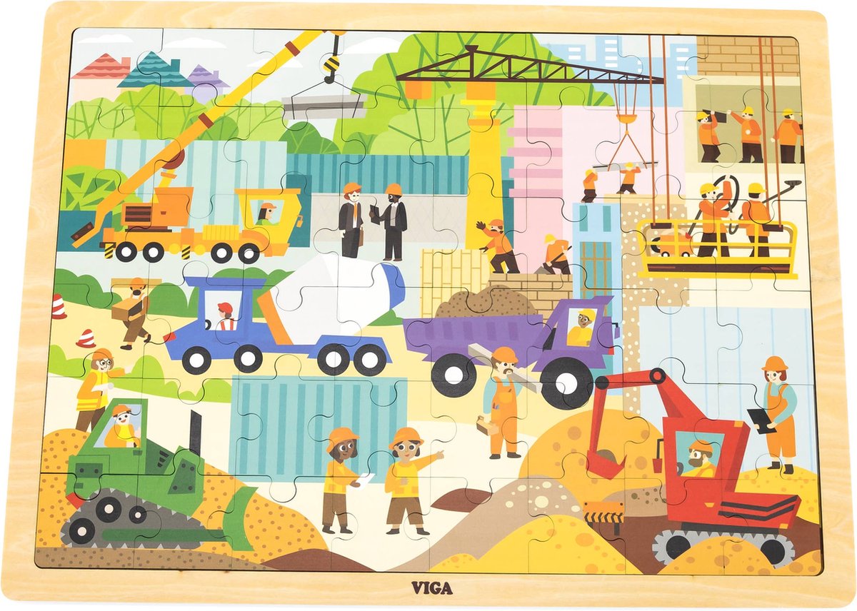 Viga - Puzzle en bois 48 mcx - ville (3a+)