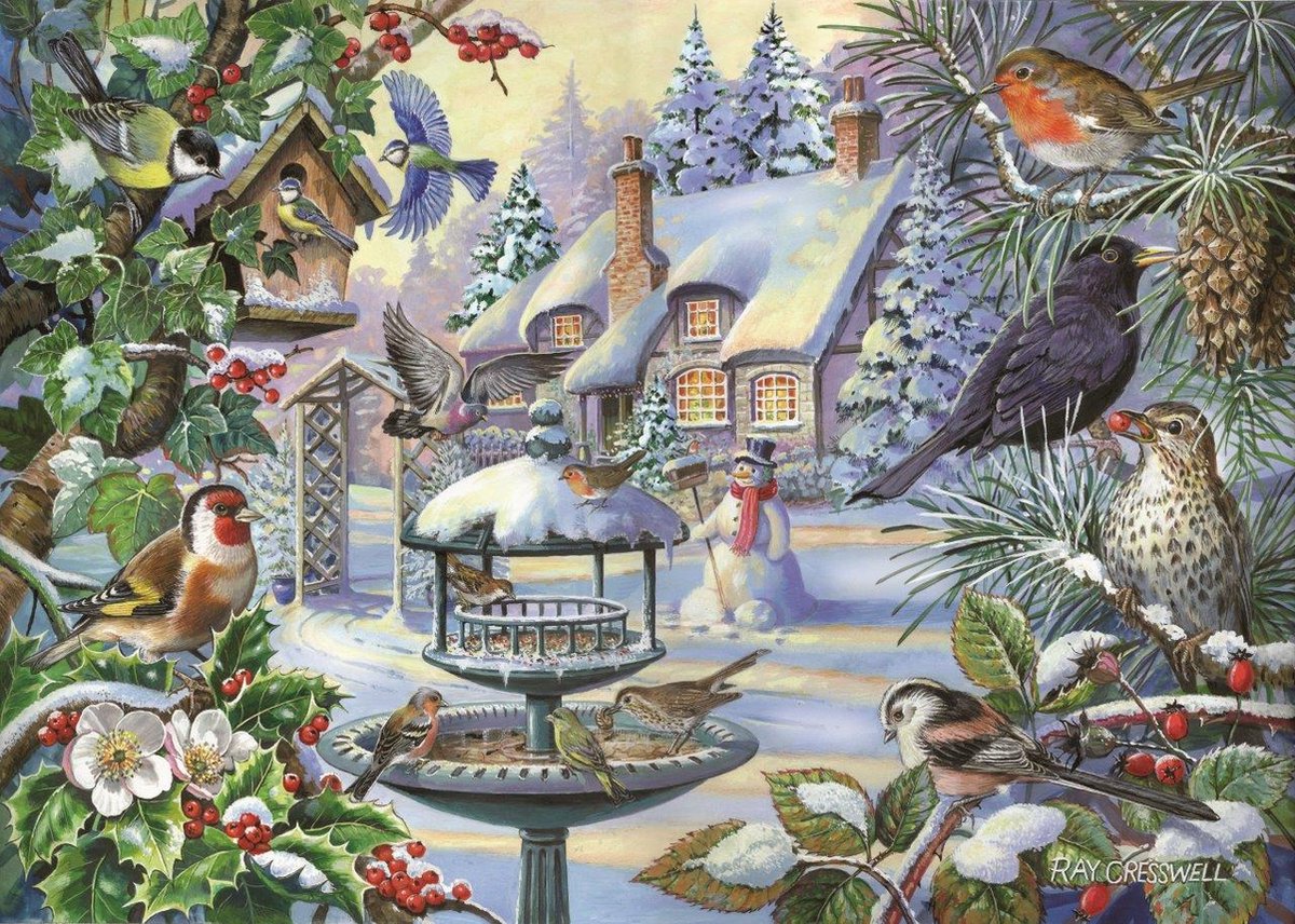 Maison des puzzles puzzle oiseaux d'hiver 500 xl pièces d'animaux.
