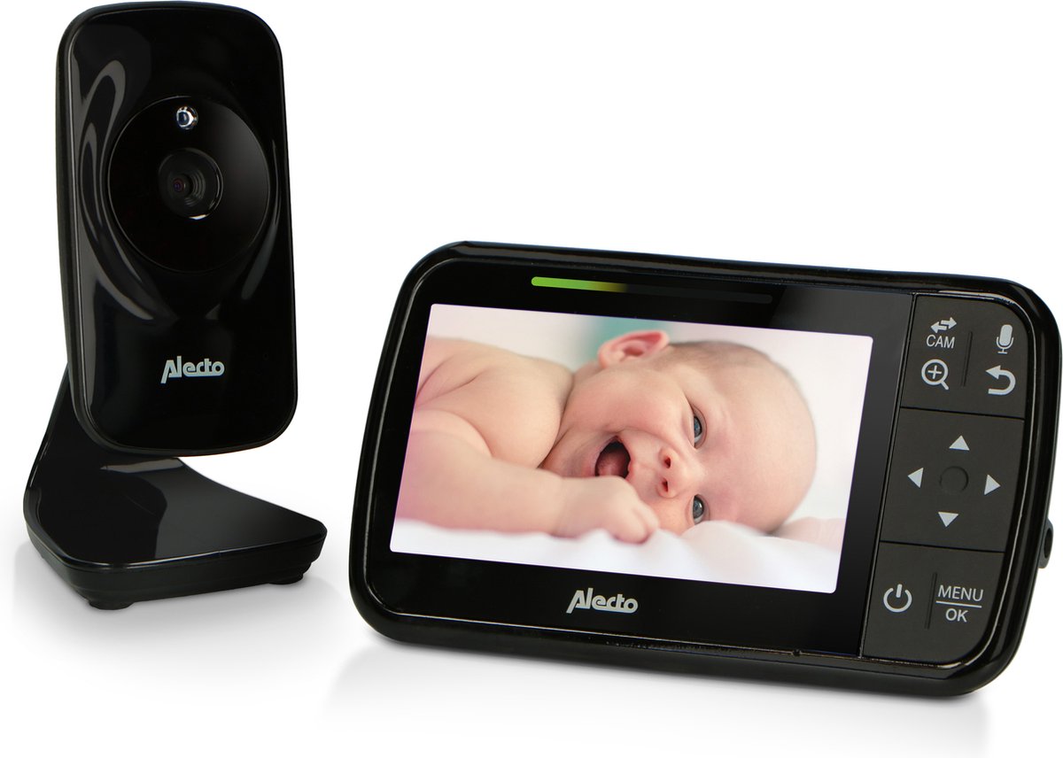 Alecto dvm149 - babyphone avec caméra - affichage de la température - noir