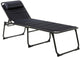 Travellife travelife barletta chaise longue bleu - dossier réglable sur 6 positions - cadre en aluminium robuste et léger - capacité de charge 120 kg