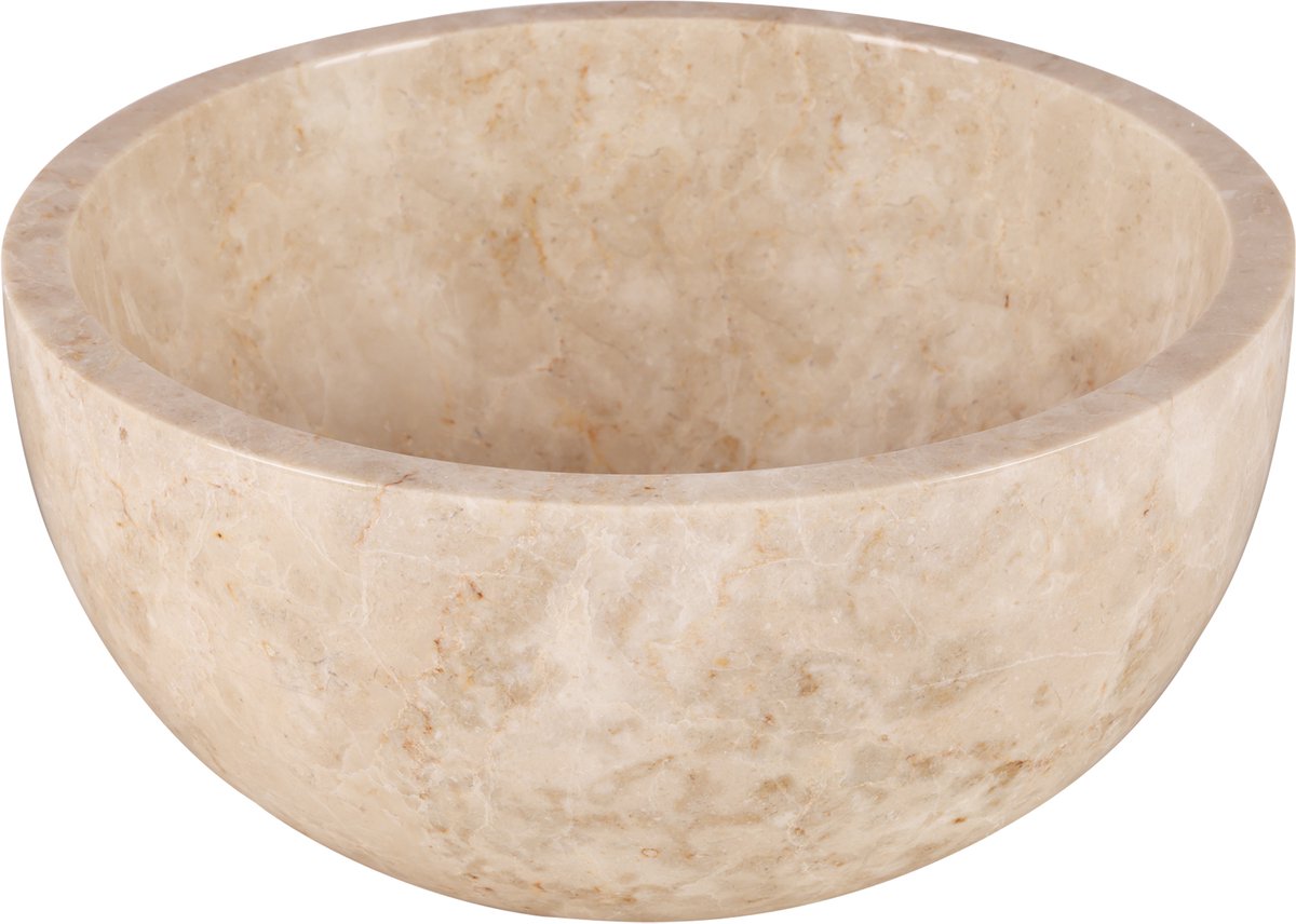 Lavabo Differnz lodi - 38 cm - pierre naturelle polie - beige