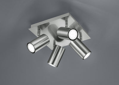 Trio marley - spot - nickel mat - excl. 4x gu10 3w