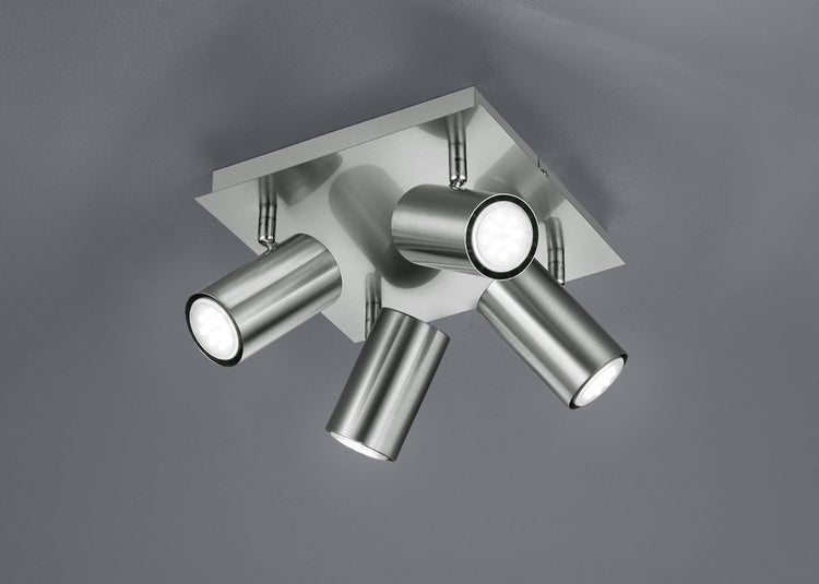Trio marley - spot - nickel mat - excl. 4x gu10 3w
