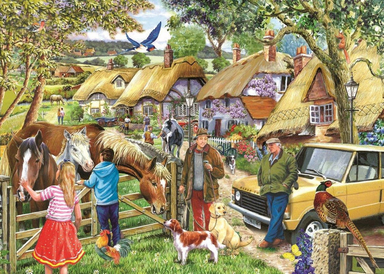 Maison des puzzles puzzle chevaux et chiens 500 pièces xl