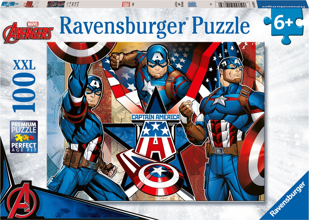 Ravensburger Jigsaw Puzzle XXL Captain America, 100e.