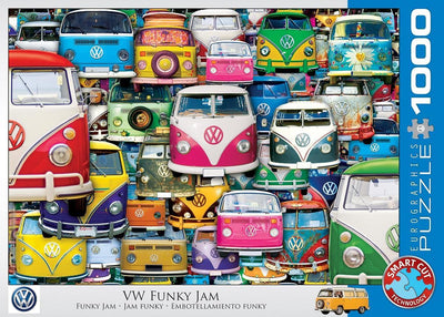 Eurographics volkswagen - vw funky jam - 1000 pièces 68×48cm (l×h) - puzzle