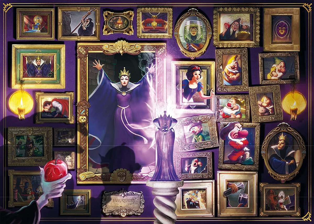 Puzzle Ravensburger la méchante reine - Collection des méchants Disney - 1000 pièces.
