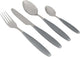 Couverts Gimex - gris - manche soft touch - 16 pièces