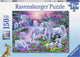 Licornes Ravensburger dans le ciel coucher de soleil - puzzle de 150 pièces