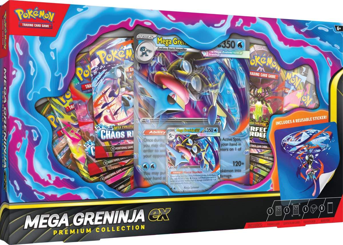 JCC Pokémon : Méga Greninja Ex - Collection Premium