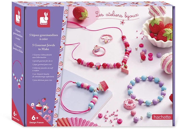 Janod - les ateliers bijoux - 5 bracelets confection bijoux gourmands