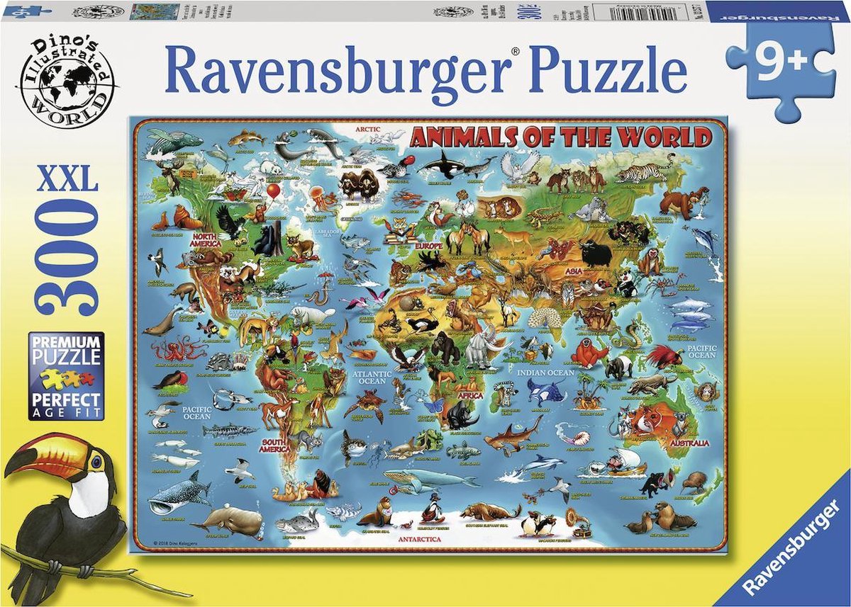 Ravensburger puzzle animaux du monde - puzzle - 300 pièces