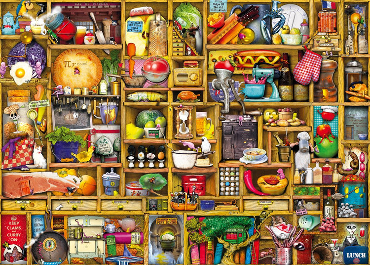 Puzzle Ravensburger Colin Thompson Kurioses Küchenregal 1000 pièces.