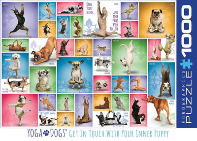 Eurographics - chiens de yoga [chiens de yoga] - 1000 pièces 68×48cm (l×h) - puzzle