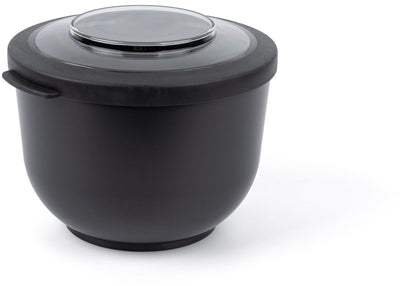 Amuse tylla charbon de bois - 1200 ml - boîte à lunch - boîte à lunch - bol avec couvercle - récipient pour aliments frais parfaitement hermétique - boîte à salade pour les déplacements - sans BPA - noir