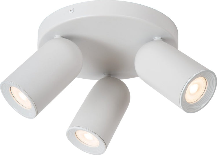 Lucide punch - spot de plafond (plafonnier) - ø 21 cm - 3xgu10 - blanc