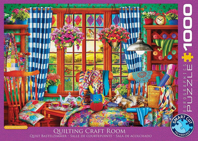 Eurographics - studio de courtepointe [salle d'artisanat de courtepointe] - 1000 pièces 68×48cm (l×h) - puzzle