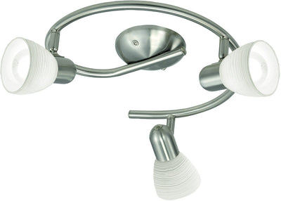 Eglo Dakar 1 - spots de plafond - 3 lumières - nickel mat - blanc