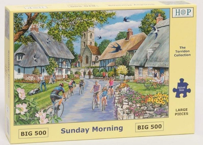 House of Puzzles Puzzle - XL 500 grandes pièces - dimanche matin - House of Puzzles
