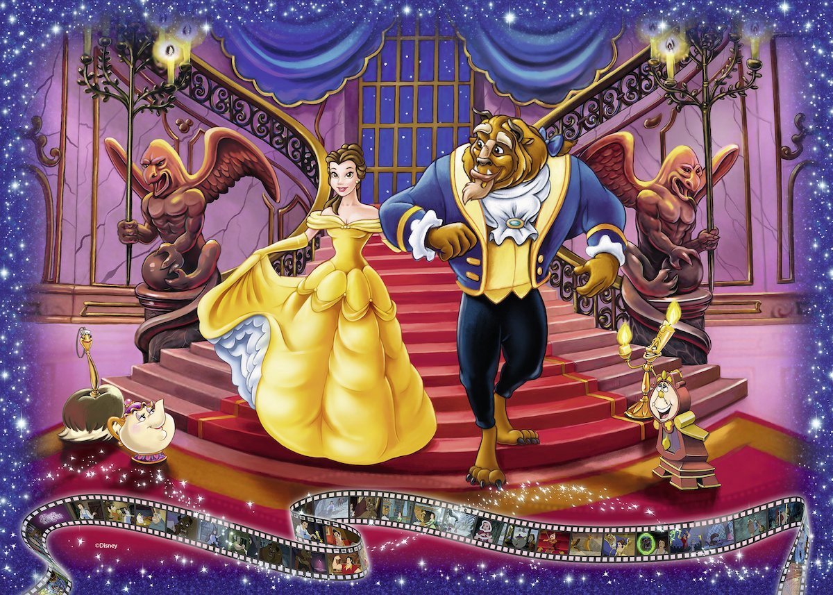 Ravensburger puzzle dinsey belle et la bête, 1000pcs.