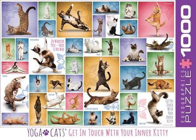 Eurographics - chats de yoga [chats de yoga] - 1000 pièces 68×48cm (l×h) - puzzle