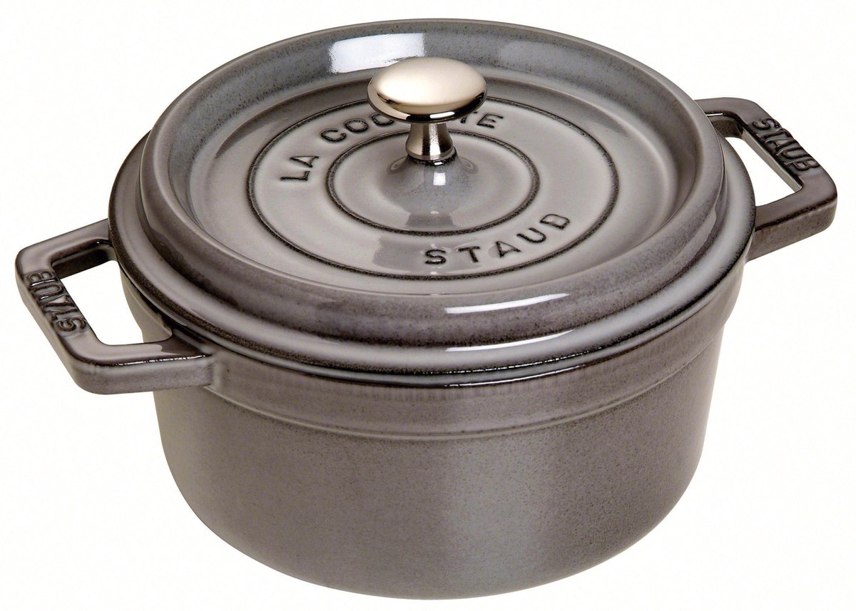 Poêle Staub - ø 20 cm - gris graphite
