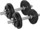 Haltères Tunturi en fonte total 20 kg - jeu d'haltères avec fermeture à vis - jeu d'haltères - 2 barres d'haltères - 30 mm - incl. application de remise en forme gratuite