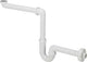 Viega siphon peu encombrant en plastique 5 4 x32mm avec tuyau mural et rosace blanc