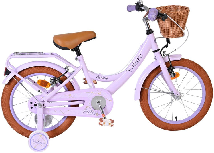 Vélo pour enfants Volare Ashley - filles - 16 pouces - lilas - deux freins à main