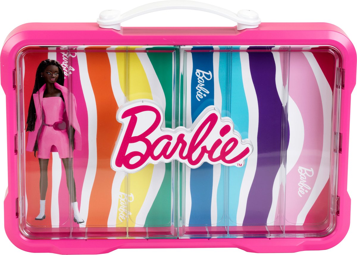 Mallette de collection Barbie Klein Toys - 58x9,4x43 cm - poupées Barbie non incluses - multicolore