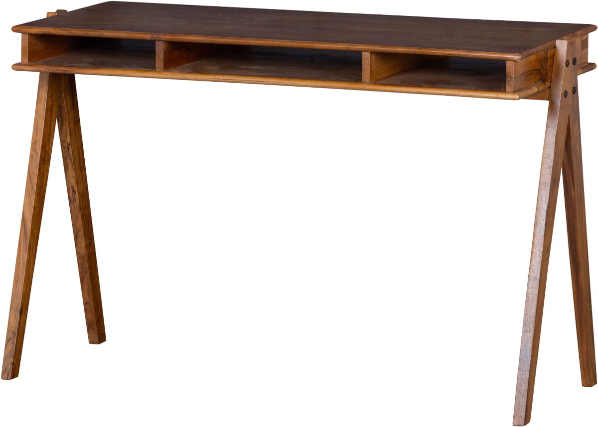 Bureau à compartiments Woood - bois - marron - 78x120x50