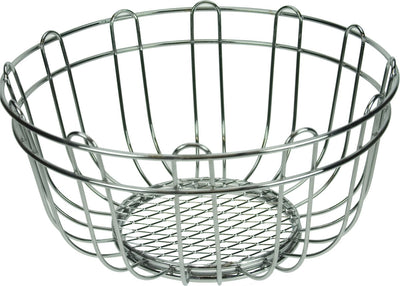 Artex corbeille à fruits en métal corbeille à fruits argent ronde petite 24 x 24 cm - corbeille à fruits corbeilles à fruits - corbeille en fil