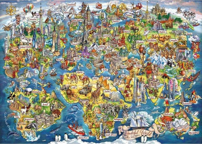 Gibsons - monde merveilleux (par Maria Rabinky) - 1000 pièces 68×49cm (l×h) - puzzle pour adultes