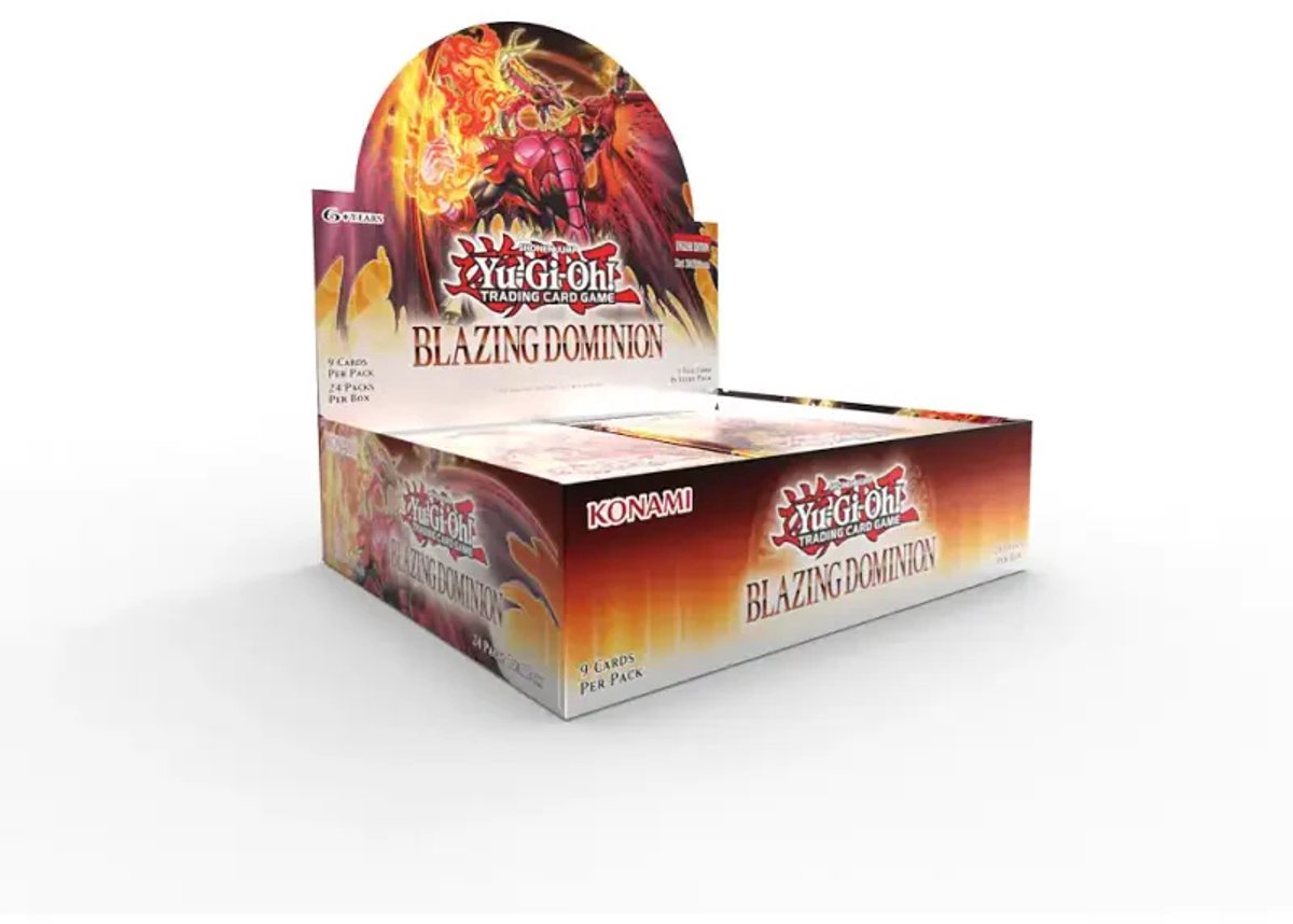 Yu-gi-oh ! affichage de boosters de dominion flamboyant (24 boosters)