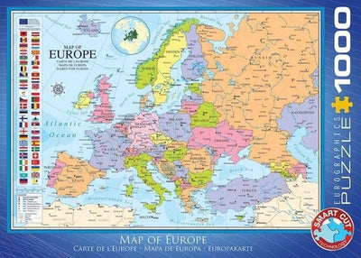 Eurographics - carte de l'Europe [carte de l'Europe] - 1000 pièces 68×48cm (l×h) - puzzle