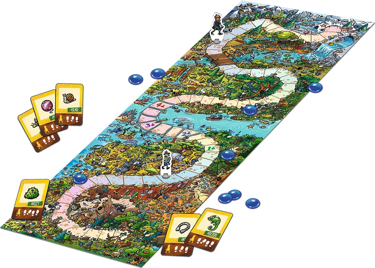 Jeu éducatif Trefl - espion gars junior animaux - jeu d'animaux pour les enfants à partir de 5 ans - coopératif