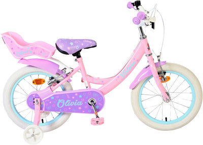 Vélo pour enfants Volare Olivia - filles - 16 pouces - rose - deux freins à main