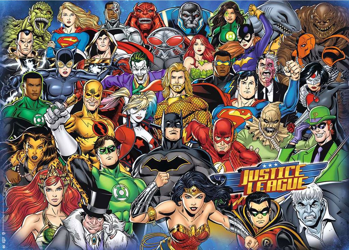 Défi puzzle Ravensburger - DC Comics - Justice League - 1000 pièces.