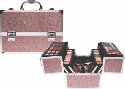 Casuelle Maquillage Suitcase multi-paillettes rose