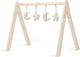 Jollein - jouets de gymnastique pour bébé - cintres pour jouets pour bébé - bois polyester - lune - nougat