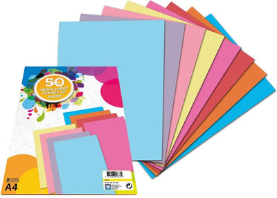 Papier d'artisanat créatif coloré papier A4, 40 feuilles