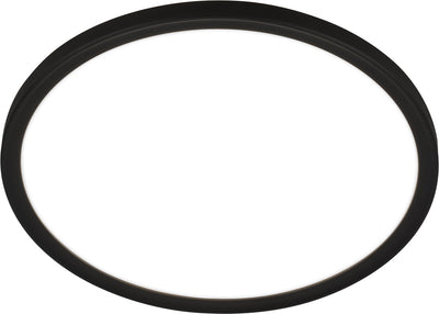 Briloner pulap - Lampe de salle de bain LED - plafonnier à éclairage indirect - lumière blanc neutre - ø29 x 4 cm - noir