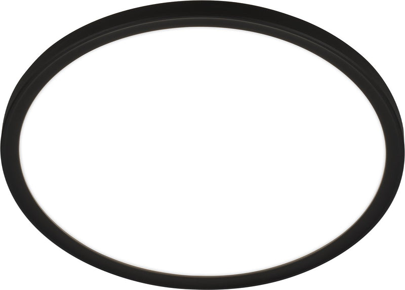 Briloner pulap - Lampe de salle de bain LED - plafonnier à éclairage indirect - lumière blanc neutre - ø29 x 4 cm - noir