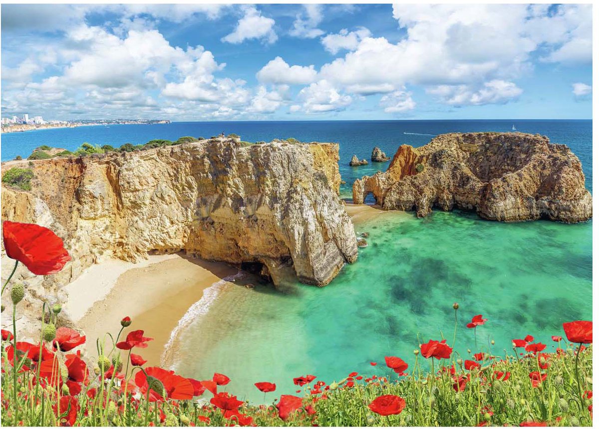 Ravensburger Jigsaw Puzzle Poppies dans le Portugal de l'Algarve, 1000st.