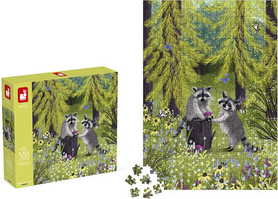 Puzzle kidult Janod - ratons laveurs - 500 pièces - dès 8 ans