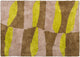Tapis Woood design graphique musa - jaune naturel - 170x240 cm