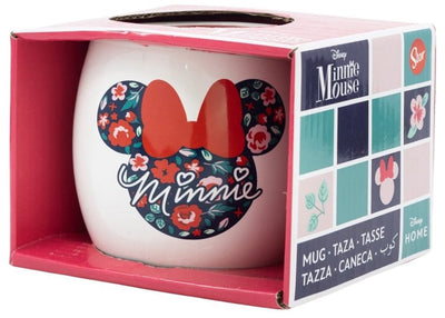 Tasse globe en céramique Disney Minnie Mouse, coffret cadeau 380ml